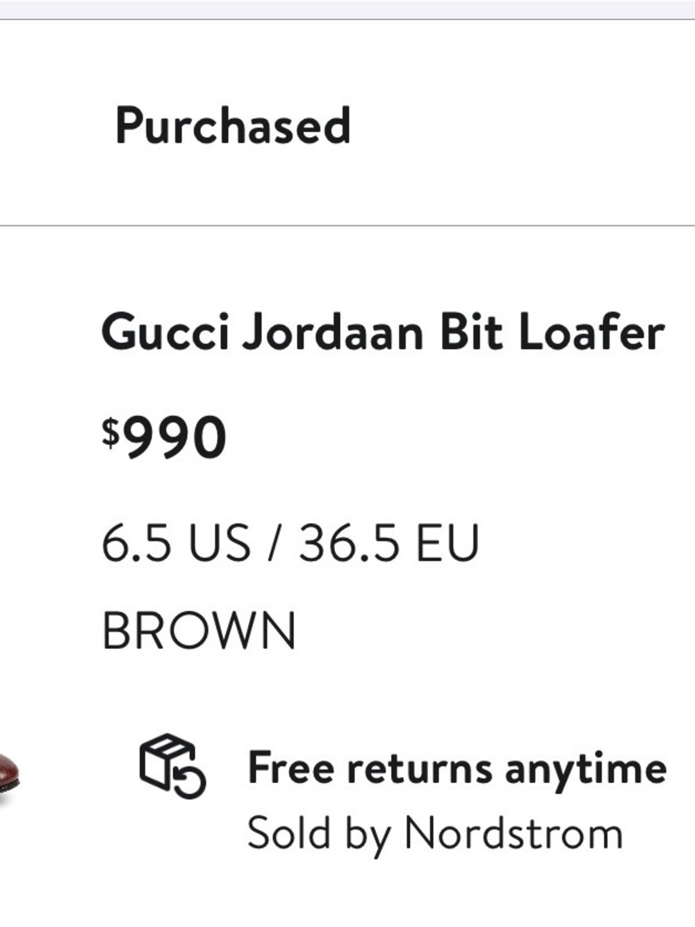 Gucci Jordaan Brown women’s Loafer - Picture 3 of 8